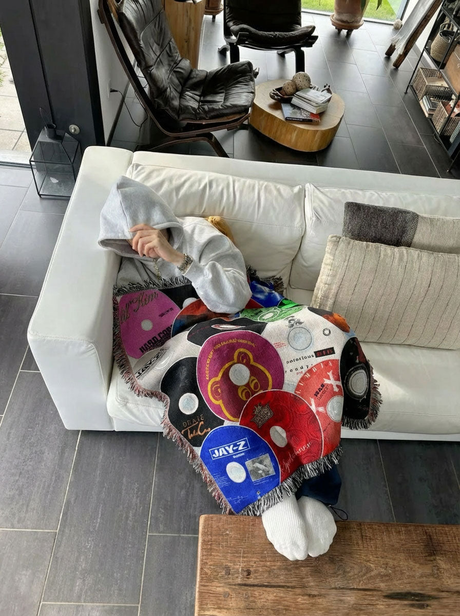 Greatest Rap Albums - Woven Throw Blanket