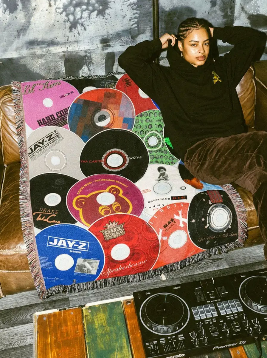 Greatest Rap Albums - Woven Throw Blanket