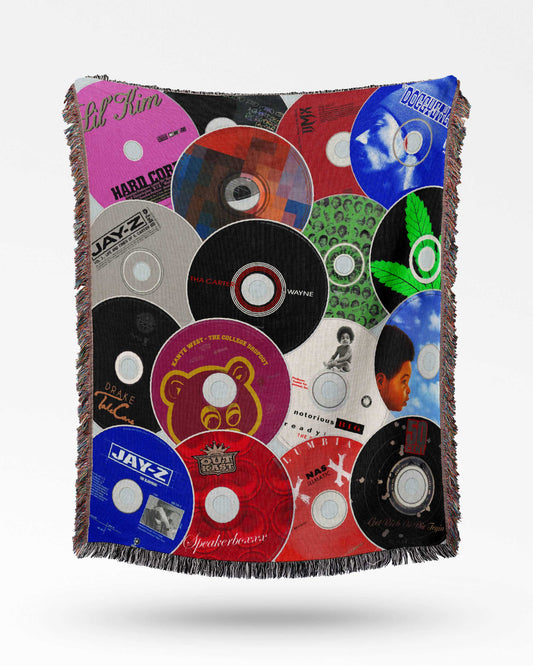 Greatest Rap Albums - Woven Throw Blanket